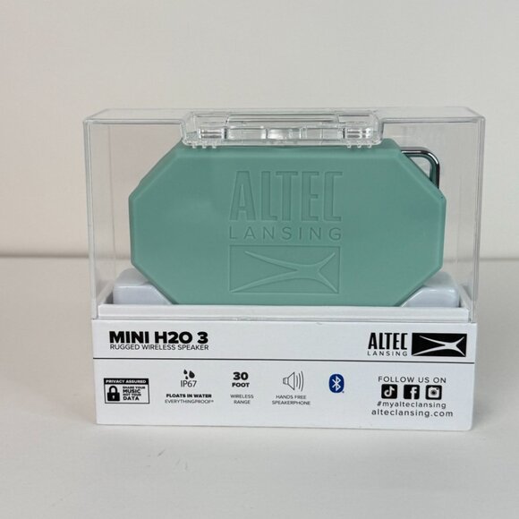 Altec Lansing Mini H20 3 Rugged Portable Waterproof Bluetooth Speaker Mint IP67 - Picture 6 of 16